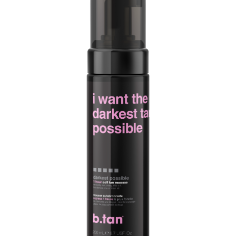 B.TAN STM Мус автобронзант i want the darkest tan possible ВЪЗМОЖНО НАЙ-ТЪМЕН 200 ml