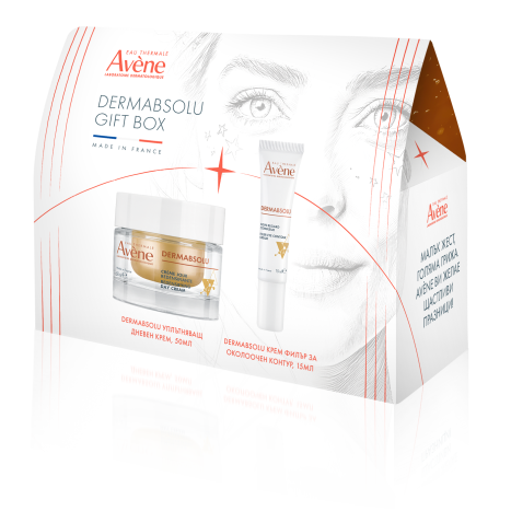 AVENE PROMO DERMABSOLU уплътняващ дневен крем 50ml + DERMABSOLU крем филър за околоочния контур 15ml