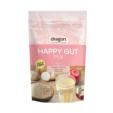DRAGON SUPERFOODS Happy Gut Mix care for a balanced microbiome, prebiotic for colon health 200g