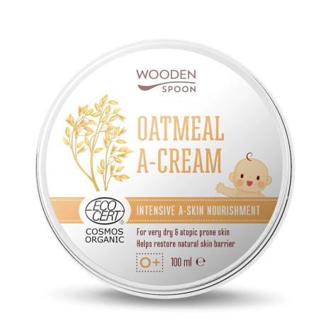 WOODEN SPOON Успокояващ А-крем с овес 100 ml
