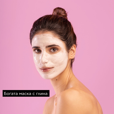 APIVITA Нежна почистваща маска за лице с розова глина 2x8ml опаковка x 6