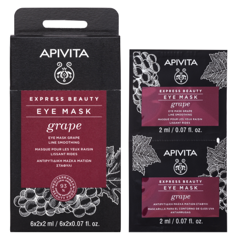 APIVITA Anti-wrinkle eye contour mask with grapes 2x2ml x 6