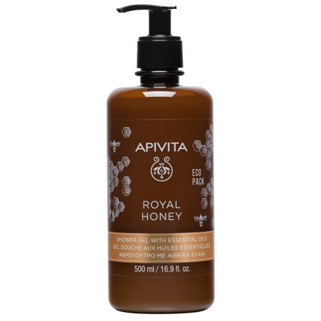 APIVITA ROYAL HONEY хидратиращ и релаксиращ душ-гел с мед 500ml