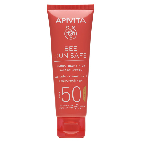 APIVITA BEE SUN SAFE Tinted hydrating refreshing facial gel-cream SPF50 50ml