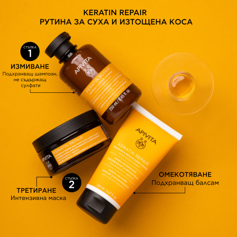 APIVITA Подхранваща и възстановяваща маска за коса 200ml