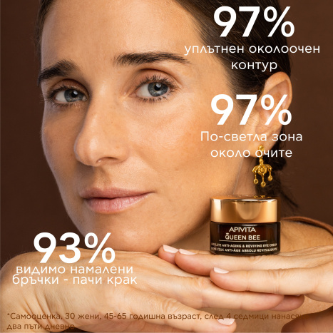 APIVITA QUEEN BEE EYE Околоочен крем 15ml New