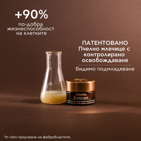 APIVITA QUEEN BEE EYE Околоочен крем 15ml New
