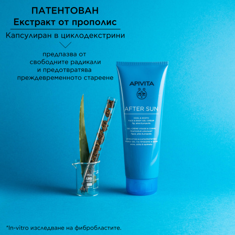 APIVITA AFTER SUN Успокояващ и охлаждащ гел-крем за след слънце 200ml
