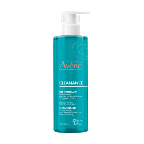 AVENE CLEANANCE Почистващ гел за нормална до смесена кожа  400ml специално предложение