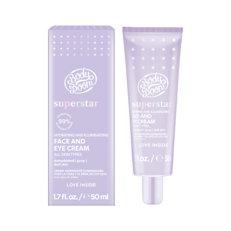 BODY BOOM SUPERSTAR Крем за лице и очи ХИДРАТИРАЩ и ОЗАРЯВАЩ 50ml