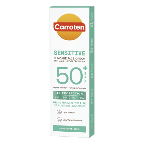 CARROTEN SENSI SPF50+ Слънцезащитен крем за лице 50ml