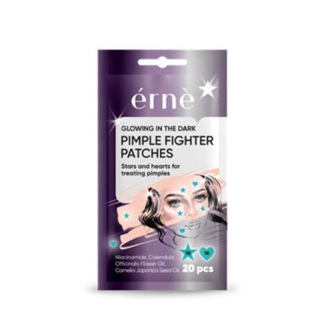 ERNE Glow-in-the-dark patches to fight ACNE/PIMPLES – stars/hearts