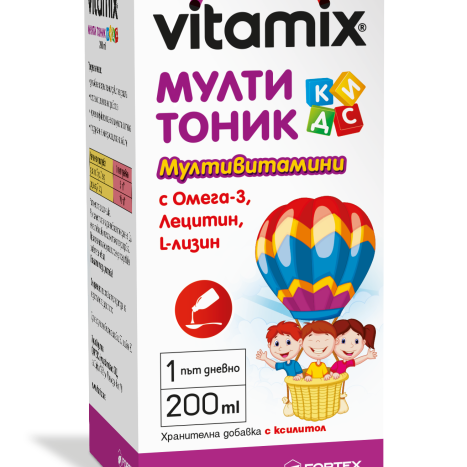 FORTEX VITAMIX MULTITONIK KIDS мултивитамини за деца 200ml