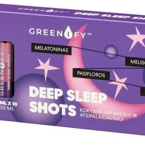 GREENIFY Deep Sleep шотове за добър сън 10ml x 10