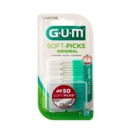 GUM SOFT-PICKS soft-tip toothpicks x 50pcs