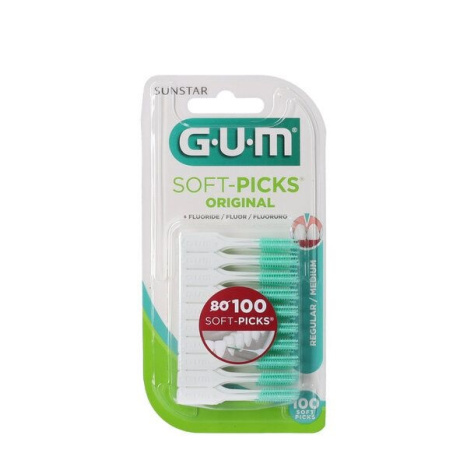 GUM SOFT-PICKS soft-tip toothpicks x 100pcs