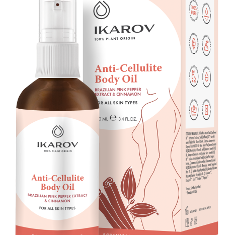 ИКАРОВ Антицелулитно масло с розов пипер и канела 100ml