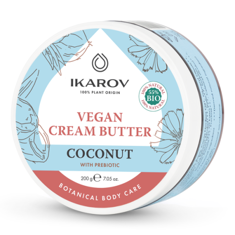 ИКАРОВ Веган крем-бътър за тяло Кокос с пребиотик 200g