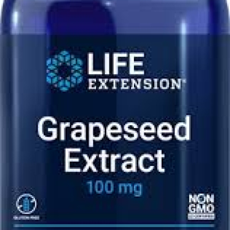 LIFE EXTENSION GRAPESEED EXTRACT 100mg Гроздово семе (екстракт) за сърдечно-съдовата система и дълголетие х 60 V caps