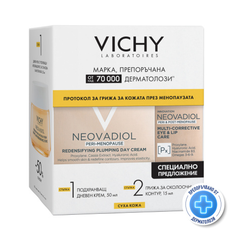 VICHY PROMO NEOVADIOL PERI-MENOPAUSE day cream for dry skin 50ml + eye cream 15ml