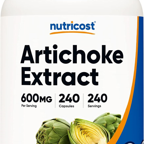 NUTRICOST ARTICHOKE EXTRACT Артишок Екстракт 600mg за черен дроб и жлъчка x 240 caps