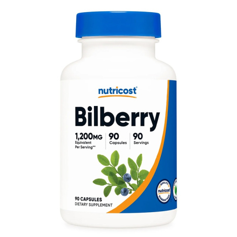 NUTRICOST BILBERRY Черна боровинка 300mg за добро зрение x 90 caps