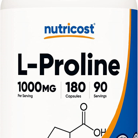 NUTRICOST L-PROLINE L- Пролин 500mg Кости и стави x 180 caps