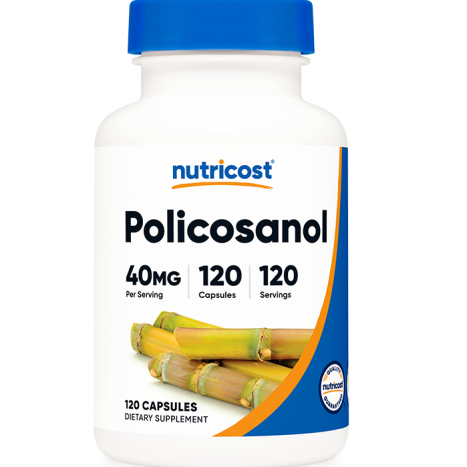 NUTRICOST POLICOSANOL Policosanol 40mg maintaining normal cholesterol levels in the body x 120 caps