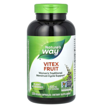 NATURES WAY VITEX fruit 400mg to normalize the monthly cycle x 320 caps