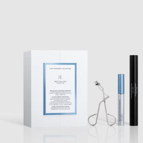 REVITALASH PROMO ADVANCED SENSITIVE Серум за мигли 2.0ml + Спирала и Oснова за мигли 2в1 5ml + Миглоизвивачка/6237