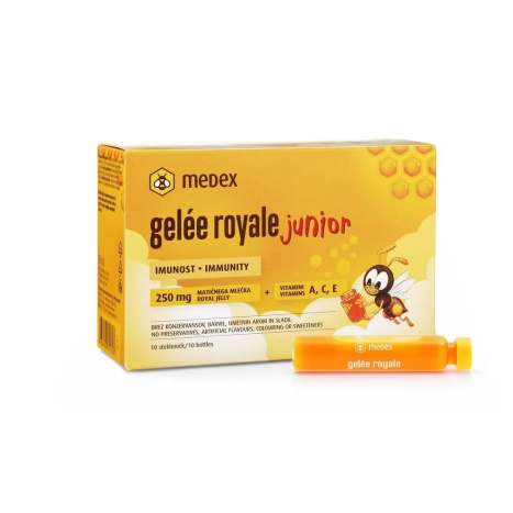 MEDEX ПЧЕЛНО МЛЕЧИЦЕ ДЖУНИЪР 250 mg флакони 9ml x 10