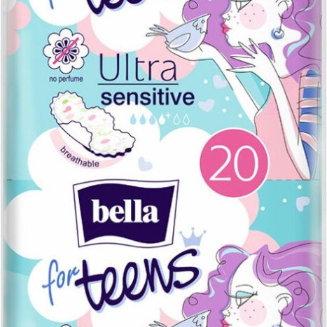 BELLA FOR TEENS ULTRA SENSITIVE дамски превръзки x 20