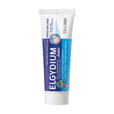 ELGYDIUM JUNIOR BUBBLE детска паста за зъби дъвка 7-12 год 50ml
