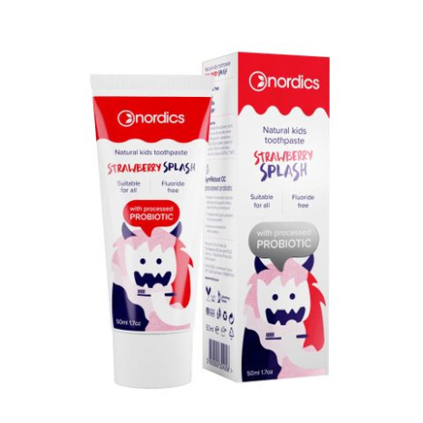 NORDICS Детска паста за зъби Ягода с Пробиотик 50ml