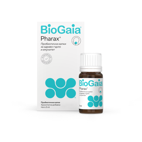 BIOGAIA PHARAX пробиотични капки за здраво гърло и имунитет 5ml