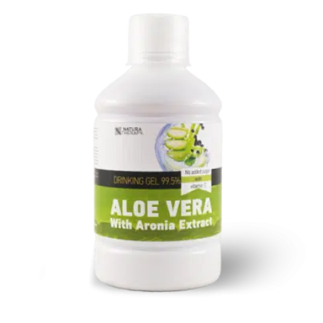 NATURA THERAPY ALOE VERA with ARONIA EXTRACT & VITAMIN C 99.5% гел за пиене за храносмилателната система 500 ml