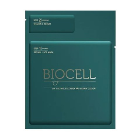BIOCELL маска с ретинол и витамин C 2 в 1 x 10
