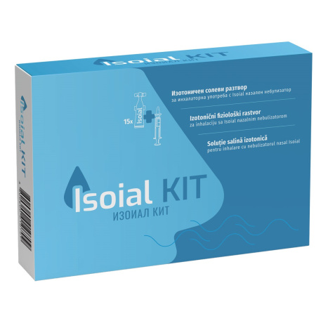 NATURPHARMA ISOIAL KIT Isotonic saline solution 5ml x 15 + nasal nebulizer