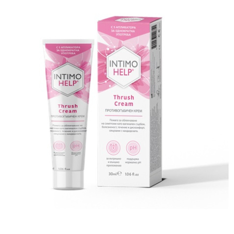 INTIMO HELP противогъбичен крем с апликатори 30g