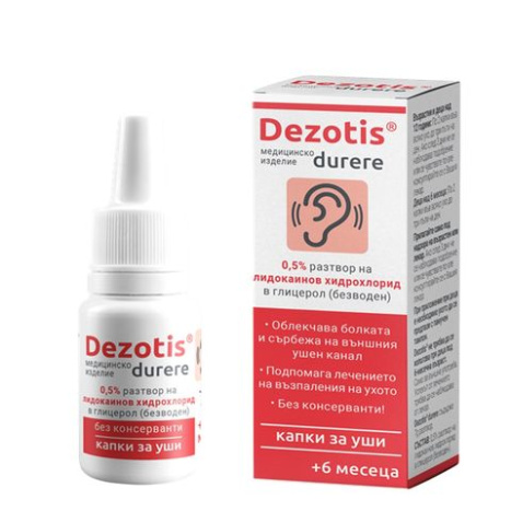 DEZOTIS ear drops with lidocaine 10ml