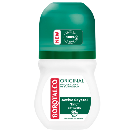 BOROTALCO ORIGINAL Active Srystal Talc 48h deo roll-on Део Рол-он Оригинал 50 ml