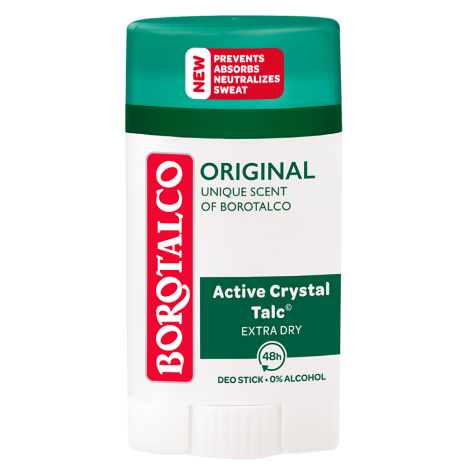 BOROTALCO ORIGINAL Active Crystal Talc 48h deo stick Део Стик Оригинал 40 ml