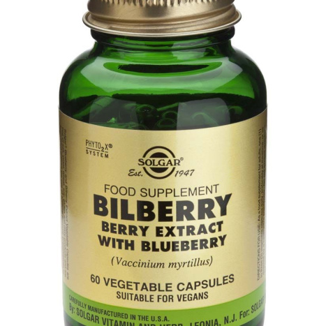 SOLGAR BILBERRY BERRY EXTRACT bilberry extract x 60 caps
