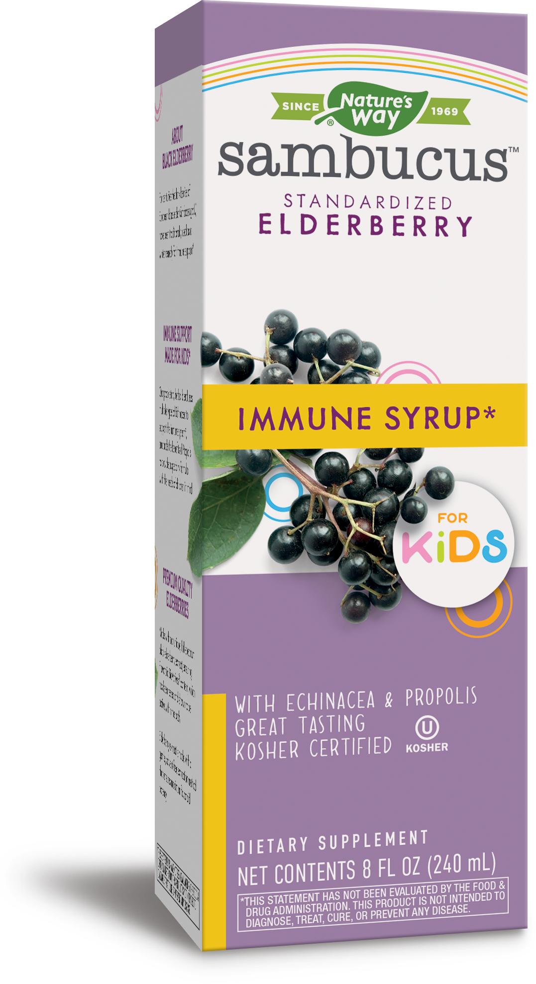 NATURES WAY SAMBUCUS ORIGINAL FOR KIDS syrup 240 ml NATURES WAY SAMBUCUS ORIGINAL FOR KIDS syrup 240 ml