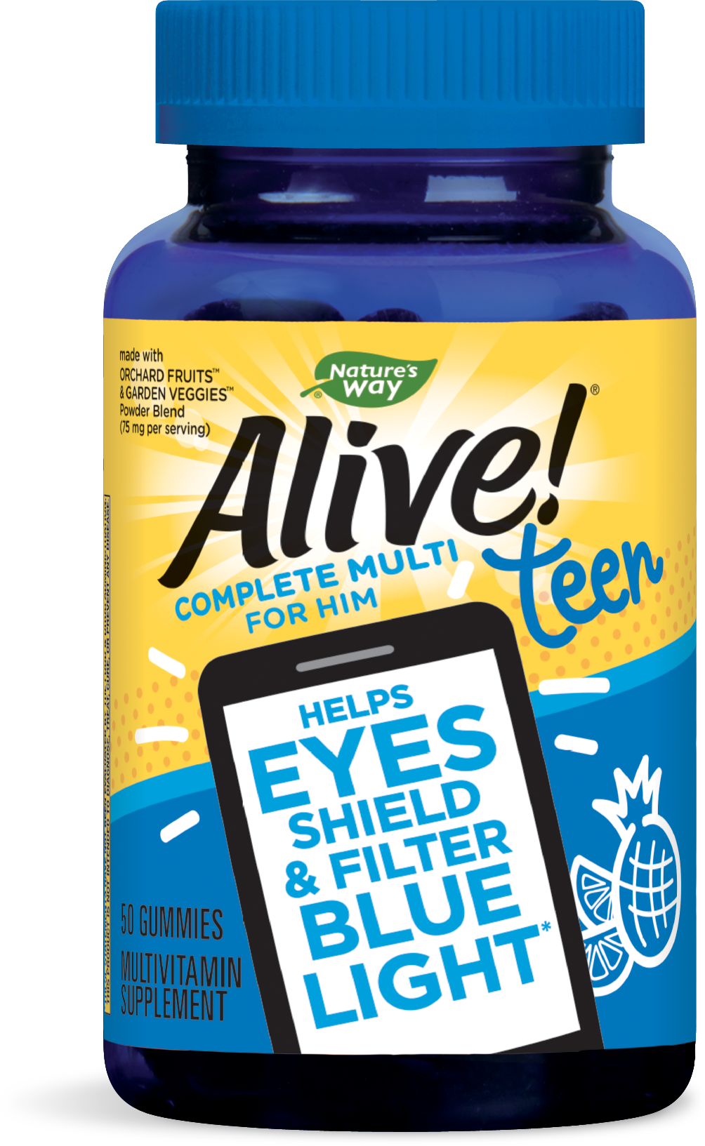 NATURES WAY ALIVE Teen Multivitamins for teenage boys x 50 gummys NATURES WAY ALIVE Teen Multivitamins for teenage boys x 50 gummys