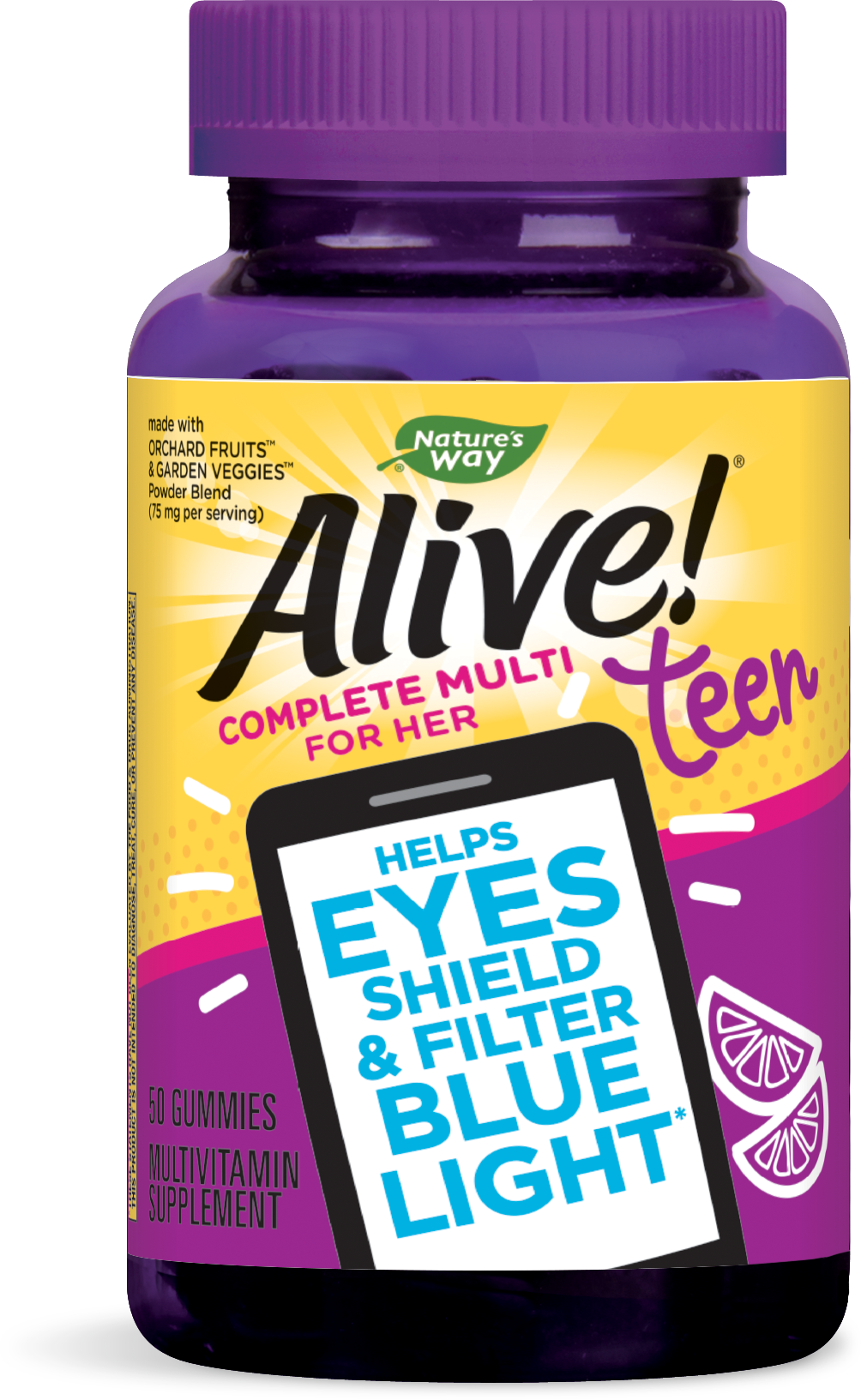 NATURES WAY ALIVE Teen Multivitamins for teenage girls x 50 gummys NATURES WAY ALIVE Teen Multivitamins for teenage girls x 50 gummys