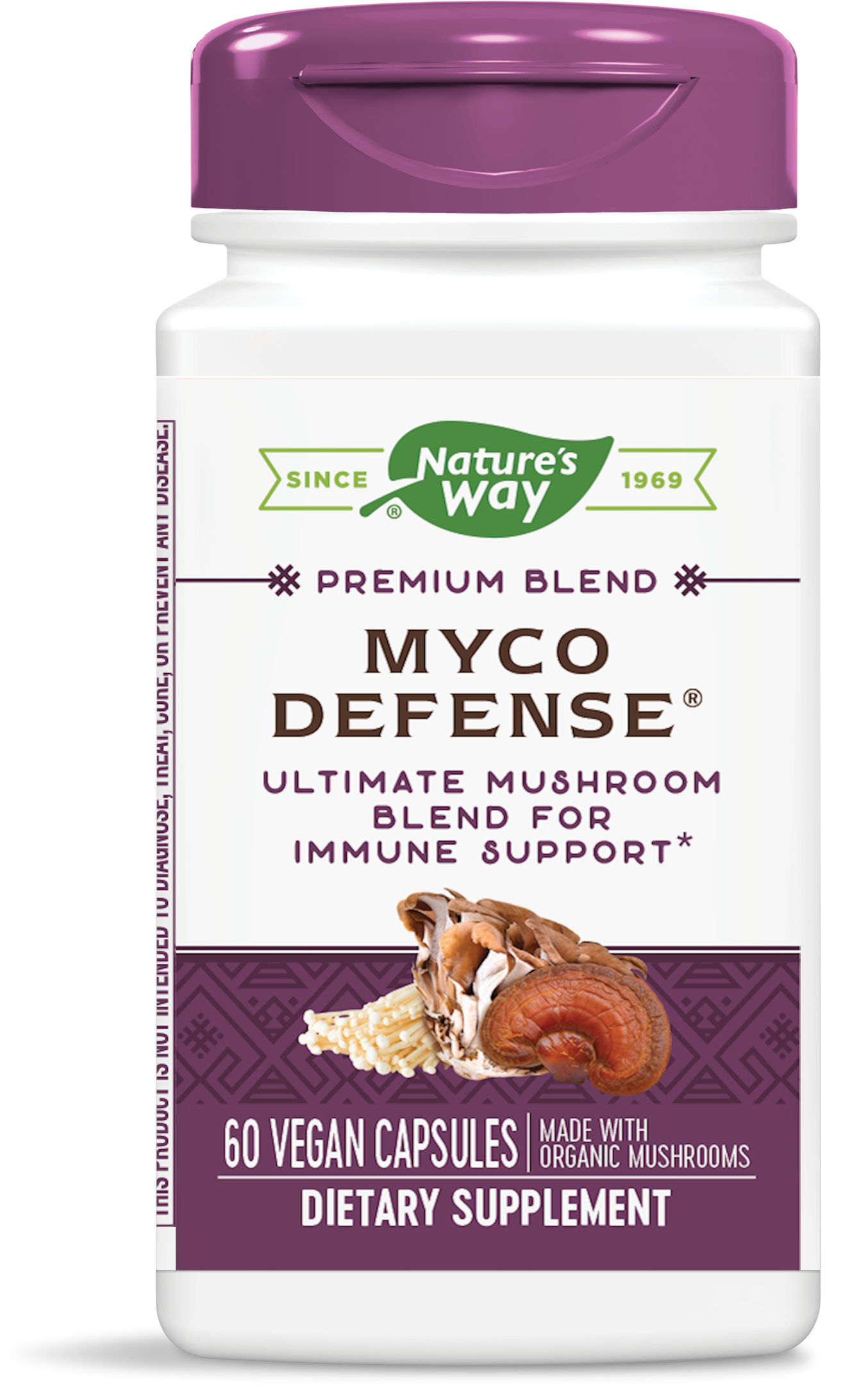 NATURES WAY MYCO DEFENSE 12 medicinal mushrooms against fatigue and reduced immunity 555mg x 60 caps NATURES WAY MYCO DEFENSE 12 medicinal mushrooms against fatigue and reduced immunity 555mg x 60 caps
